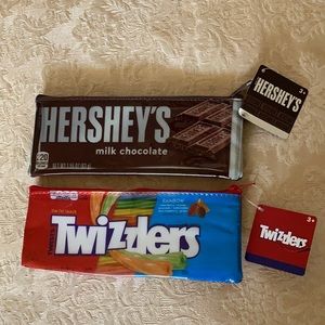 NEW 2 Hersey’s & Twizzlers graphic pencil or makeup cases